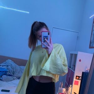 Yellow Zara sweatshirt